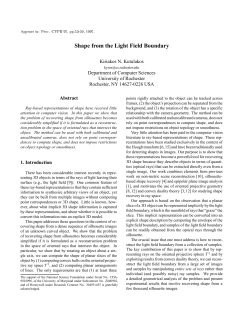 Shape from the Light Field Boundary