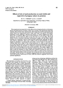 Effects of site of seed production on seed yields and regrowth of