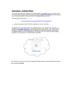 Android Phone - University of Bolton