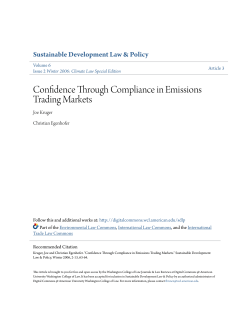 Confidence Through Compliance in Emissions Trading Markets
