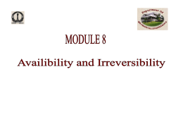 Availability and Irreversibility