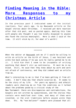 Finding Meaning in the Bible