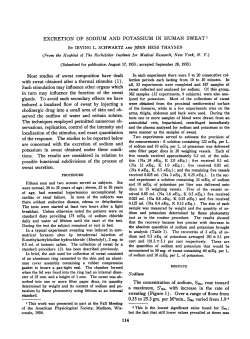 Most studies of sweat composition have dealt induced a