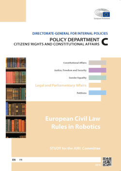 European Civil Law Rules in Robotics