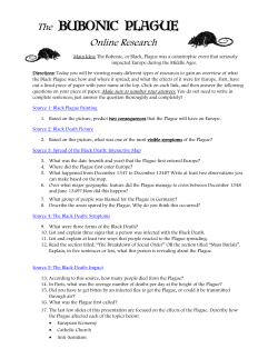 The Bubonic Plague Online Research