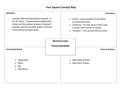 Completed Transcendentalism