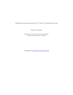 Modeling the age and age composition of late 19th century U.S.