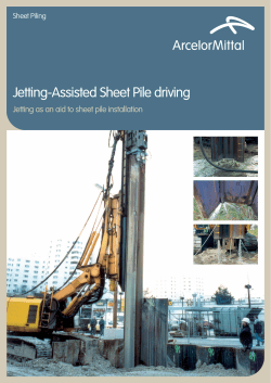Jetting-Assisted Sheet Pile driving