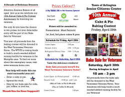 Prizes Galore!! - Town of Arlington