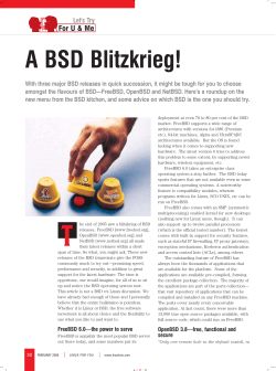 A BSD Blitzkrieg! - Open Source For You