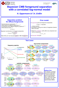 Separation problem for diffuse foregrounds Prior model Test cases