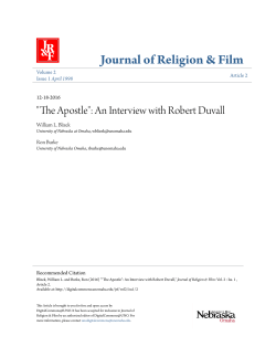 "The Apostle": An Interview with Robert Duvall