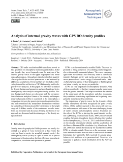 Analysis of internal gravity waves with GPS RO density profiles