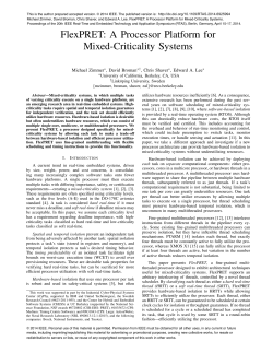 FlexPRET: A Processor Platform for Mixed