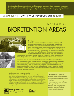 bioretention areas - Metropolitan Area Planning Council