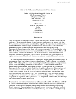 State-of-the-Art Review of Electrochemical Noise Sensors