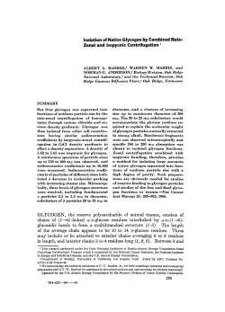 Isolation of Native Glycogen by Combined Rate