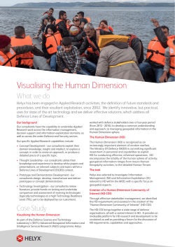 Visualising the Human Dimension