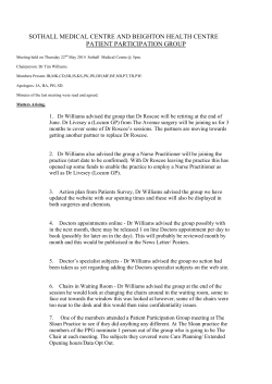 22nd May 2014 - My Surgery Website