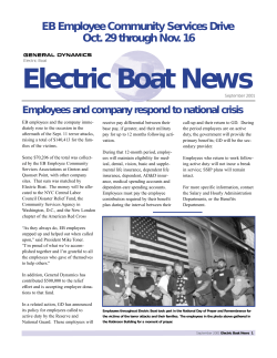 Electric Boat News - General Dynamics Electric Boat