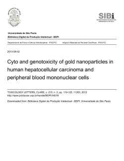 Cyto and genotoxicity of gold nanoparticles in human