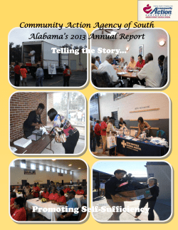 2013 Annual Report - Community Action Agency of South Alabama
