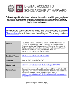 Off-axis symbiosis found: characterization and