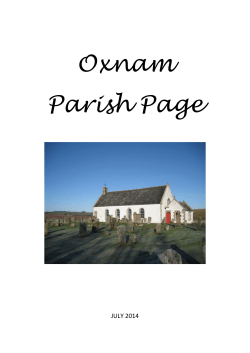 Parish Page - Oxnam Kirk