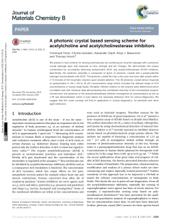 A photonic crystal based sensing scheme for acetylcholine and