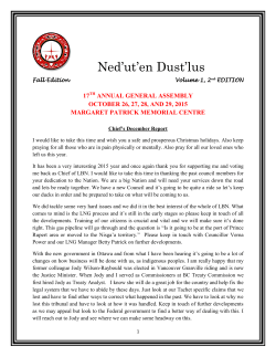 Ned`ut`en Dust`lus - Lake Babine Nation