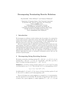 Decomposing Terminating Rewrite Relations