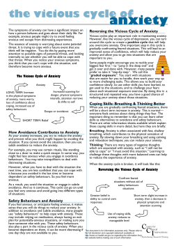 The Vicious Cycle of Anxiety - Centre for Clinical Interventions