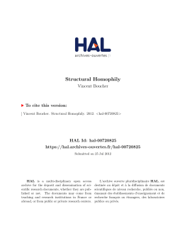 Structural Homophily - Hal-SHS