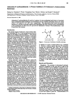 Adenosine-5`-carboxaldehyde: A Potent Inhibitor