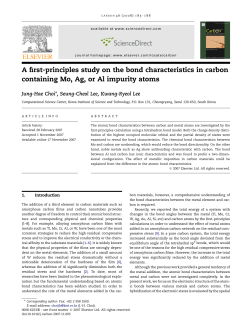 A first-principles study on the bond characteristics in carbon