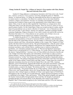 Chang, Gordon H. Fateful Ties: A History of America`s Preoccupation