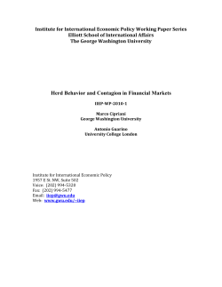 Herd Behavior and Contagion in Financial Markets