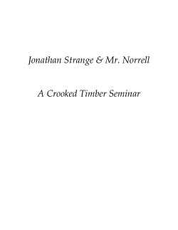 Jonathan Strange and Mr. Norrell: A Crooked Timber