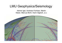 LMU Geophysics/Seismology