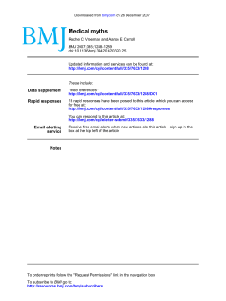 Medical myths - MedPage Today