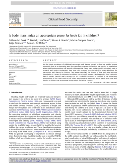 Is body mass index an appropriate proxy for body fat in children?