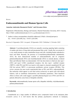 Endocannabinoids and Human Sperm Cells