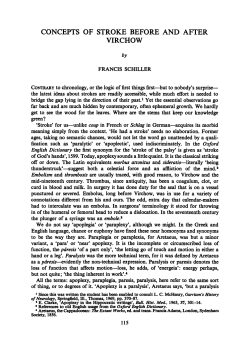 concepts of stroke before and after virchow
