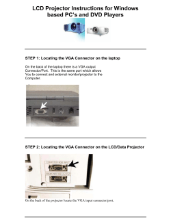 Connecting a Laptop to an LCD Projector