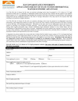 Economic Advantage Waiver