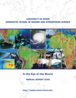 2005  - Rosenstiel School of Marine and Atmospheric Science