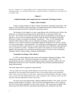 Chapter 2 Guiding Principles and Competencies for