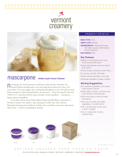 mascarpone - Vermont Creamery