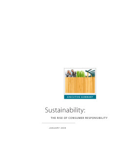Sustainability: The Rise of Consumer