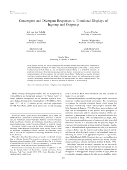 Convergent and Divergent Responses to Emotional Displays of